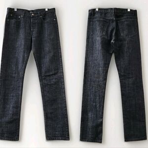 A.P.C. Straight Leg Jeans Womens Size 30 Rue de Fleurus Paris Minimalist Black